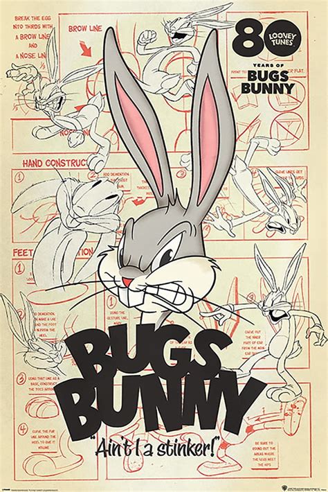 Bugs Bunny - Looney Tunes TV Show Poster (Bugs Bunny Ain'T A Stinker ...