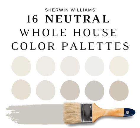 Sherwin Williams Neutral Whole House Color Palettes Whole House