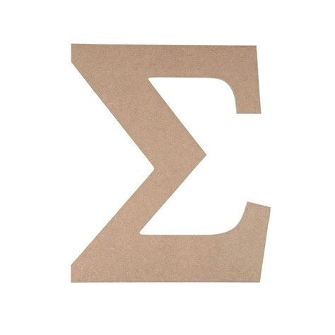 Wooden Greek Letter Diy Paintable Unfinished Wood Letter Greek Font