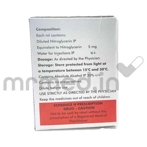 Buy Nitrocin Mg Injection Online Uses Price Dosage Instructions