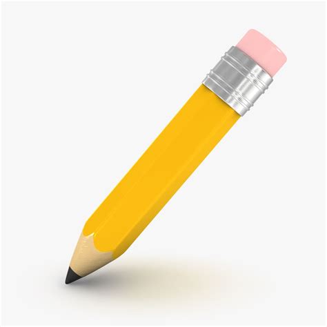 Pencil 3D Model $19 - .obj .gltf .ma .max .c4d .fbx .unitypackage .upk ...