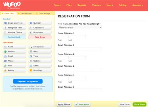 2 Easy Ways To Allow Multiple Attendees On Your Registration Forms Wufoo