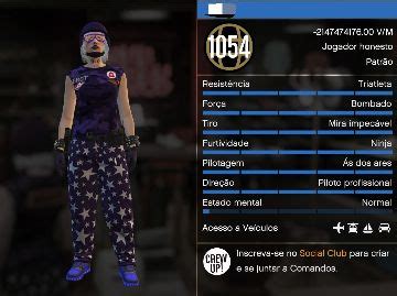 Conta MOD feminina RARÍSSIMA GTA V GTA GTA Online GGMAX