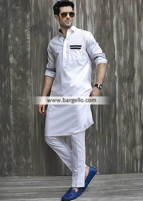 Stylish White Kurta Pajama Gents Kurta Design Shalwar Kameez Shalwar