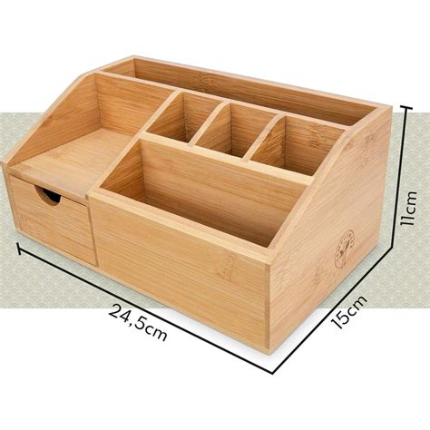 Wooden Desktop Organizer With Drawers Cute Desk Organizer With Pen ...