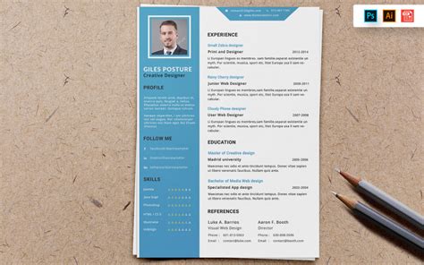 Creative Resume Template #148703 - TemplateMonster