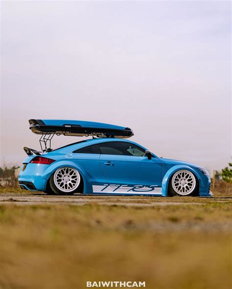 Slammed Mk Audi Tt Rs Like An Indecent Smurf Autoevolution