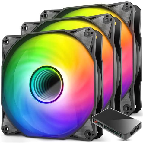 Antec Rgb Fans 120mm Rgb Case Fans Pc Fans 3 Pin 5v Addressable Rgb