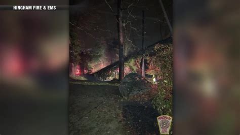 Downed Tree In Hingham Knocks Out Power To Hull Residents Boston News Weather Sports Whdh