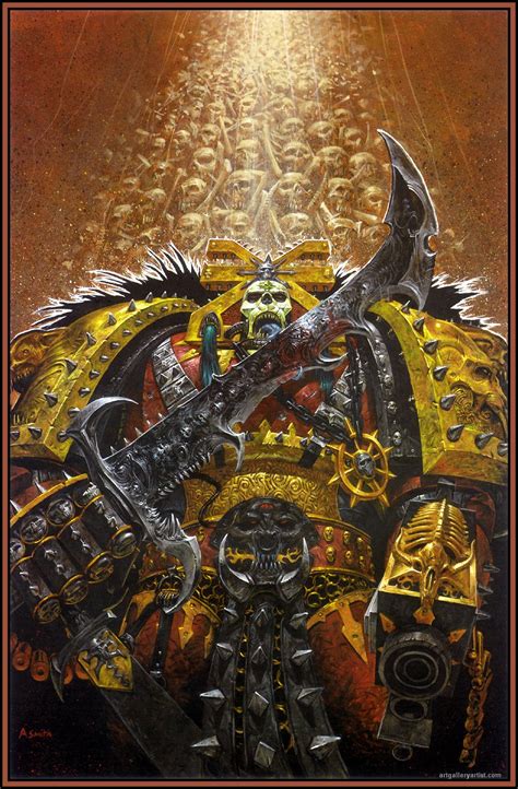 Skulls for the Skull Throne - Art by Adrian Smith - 40K Gallery