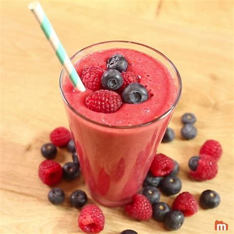 Smoothie Aux Baies Recette Smoothie Recette Recette Smoothie