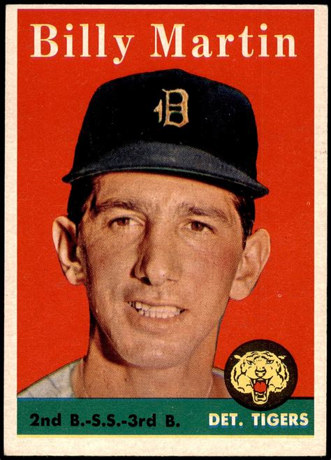 Amazon Topps Billy Martin Detroit Tigers Baseball Card