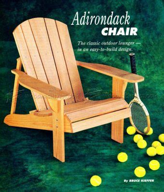 Classic Adirondack Chair Plans Woodarchivist