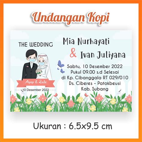 Jual Undangan Kopi Undangan Pernikahan Mini Undangan Pernikahan