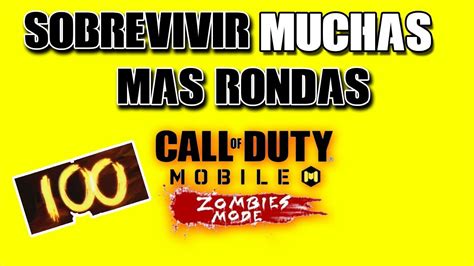 3 Trucos Para SOBREVIVIR MAS RONDAS En ZOMBIES De COD MOBILE YouTube