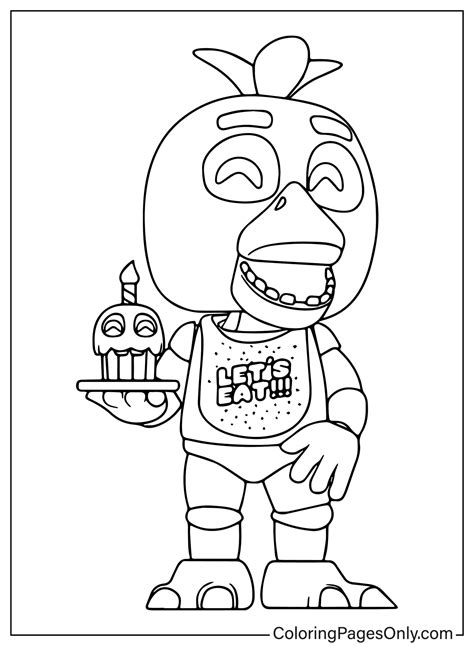 Glam Rock Chica Coloring Pages Coloring Pages