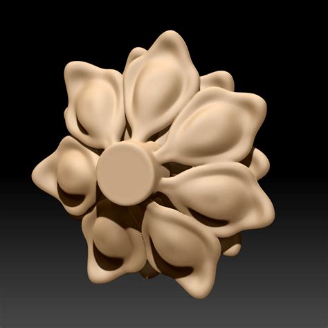 Rose Flower Stl File Digital Model Cnc Router File 3d Printer File Floral Decor Digital