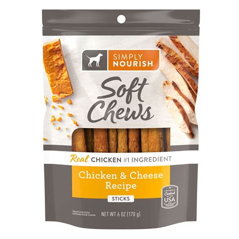 Simply Nourish® Soft Chews Original Dog Protein Stick Treat - Chicken & Cheese | dog Soft ...