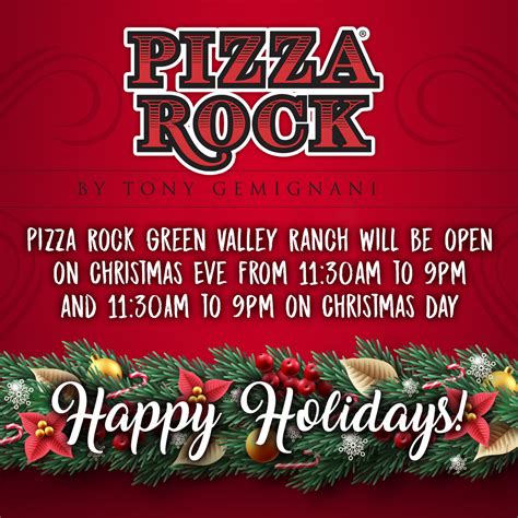 Happy Holidays! – Pizza Rock Green Valley Ranch Resort & Spa