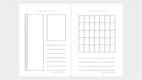 Printable Bullet Journal Template