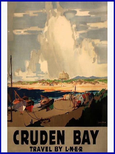 Poster Mit Retro Classic Cruden Bay Poster Von Corasposters Poster