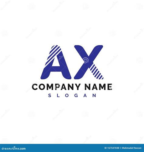 Ax Logo Design Ax Letter Logo Icon Vector Illustration Vector Stock