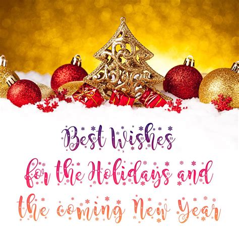 Best Wishes for the Holidays and the coming New Year