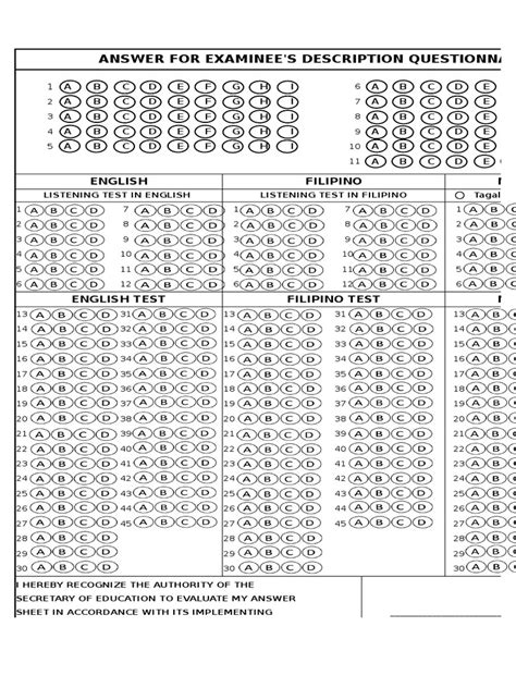 Deped Nat Answer Sheet G3 Back Pdf 53 Off