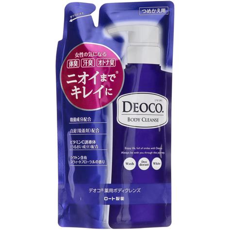 DEOCO Body Cleanse Гель для душа против возрастного запаха пота, рефил ...