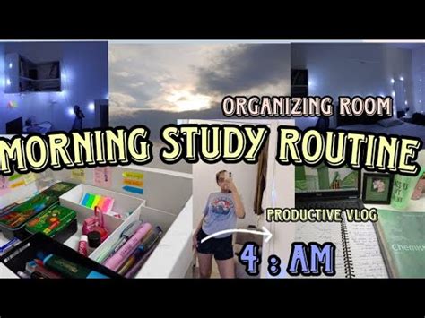 Am Productive Weekend Morning Routine Study Vlog Class Youtube