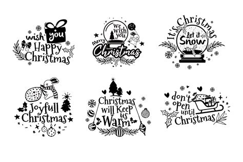 Christmas Clipart for Design Quotes Graphic by onoborgol · Creative Fabrica