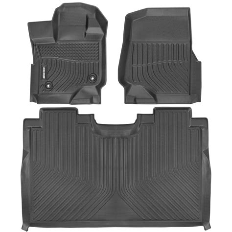 Motor Trend Custom Fit Floor Mats For 2015 2020 Ford F 150 Supercrew Odorless All Weather