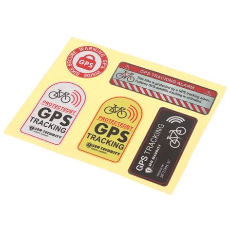 Gps Tracking Alarm Sticker Reflective Bicycle Warning Sticker Anti