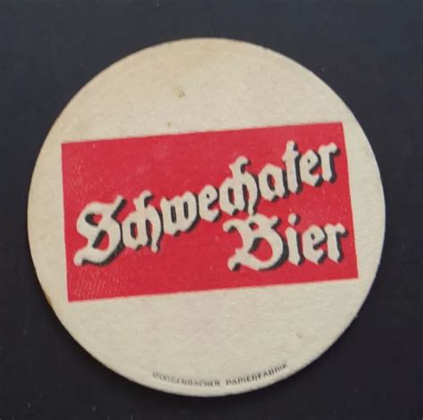 Ancien Sous Bock Bi Re Schwechater Bier Coaster Bierdeckel Eur