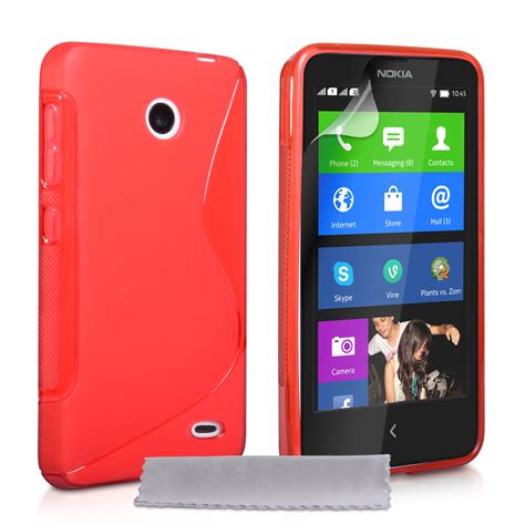 Caseflex Nokia X Silicone Gel S Line Case Red Mobil