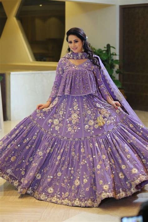 Lilac Hued Lehengas That We Gave Our Hearts To Wedmegood