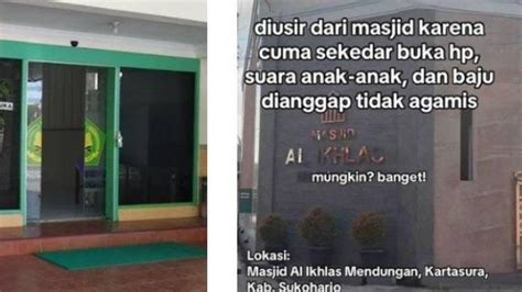 Pengakuan Ketua Rt Soal Viral Pengurus Masjid Di Kartasura Usir Jemaah