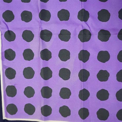 Ysl Purple Polka Dot Scarf For Sale At 1stdibs