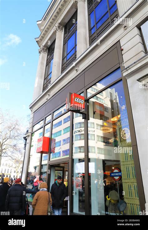 The Flagship Lego Store In Leicester Square In Londons West End Uk