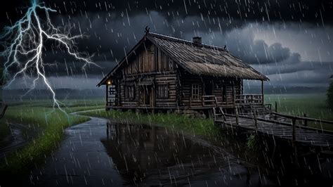 Sounds Of Heavy Rain And Thunder Nature With Noise Sleep Therapy To