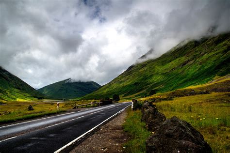 Kostenlose foto Landschaft Natur Berg Wolke Himmel Straße