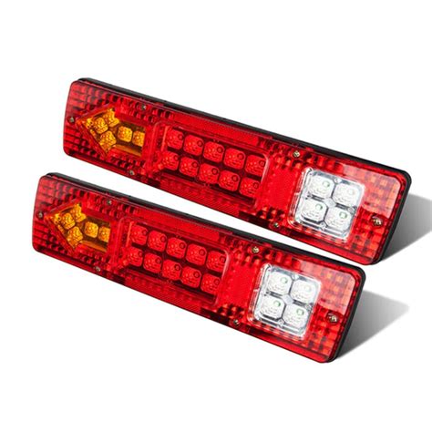 Par Lanterna Led Caminhao Carretinha Reboque Sinaleira 12v Shopee Brasil