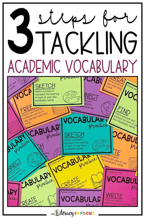 Easy Steps For Tackling Academic Vocabulary Literacy In Focus