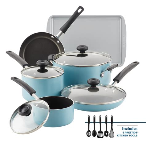 Farberware Easy Clean Aluminum Nonstick Cookware Pots And Pans Set 15