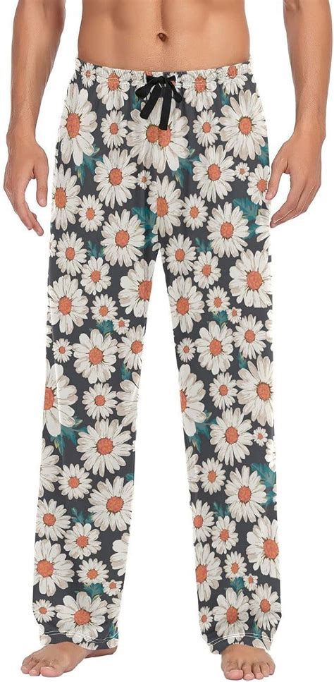 Freeamg Beautiful Flower Pajama Pants For Men Men S Separate Bottoms Comfortable Sleep Lounge