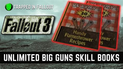 How To Use Big Guns Skill Book Glitch In Fallout 3 Youtube