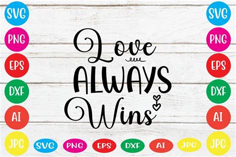 Love Always Wins Graphic by SimaCrafts · Creative Fabrica