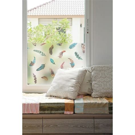 D C Fix Static Premium Fensterfolie Finja Bunt X Cm Milky