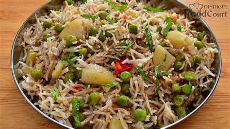 Simple Tasty Lunch Recipe Aloo Matar Pulao Potato Peas Pulao