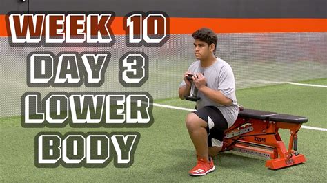 Offseason Football Workout Program Lower Body Week 10 Day 3 YouTube